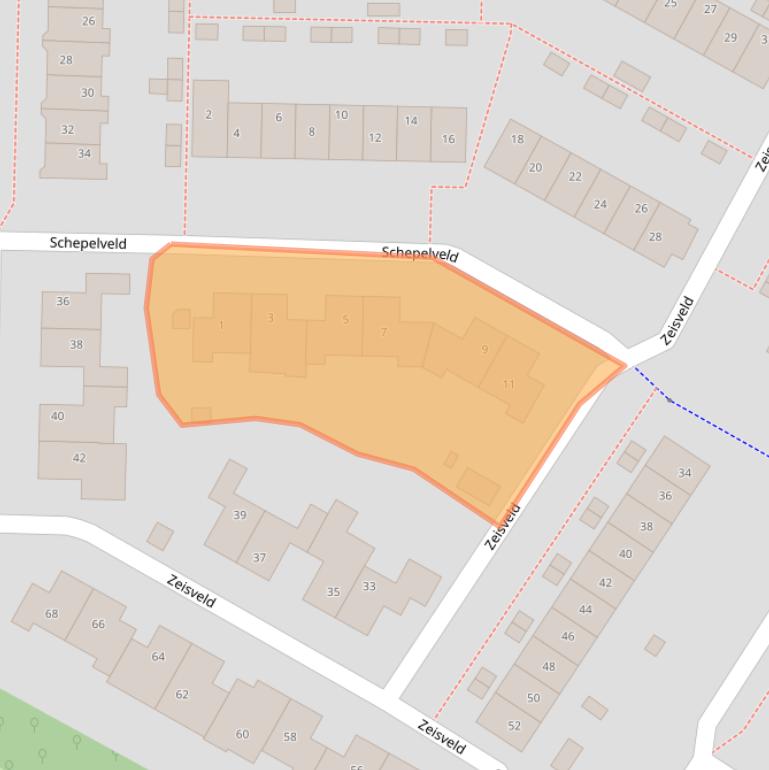 Kaart van postcodegebied 3993SL.