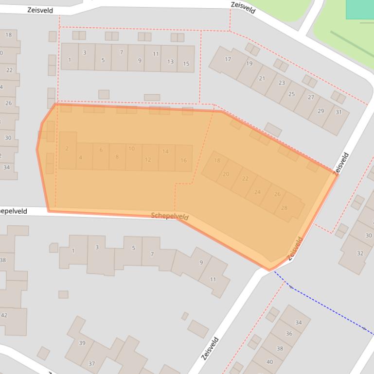 Kaart van postcodegebied 3993SM.