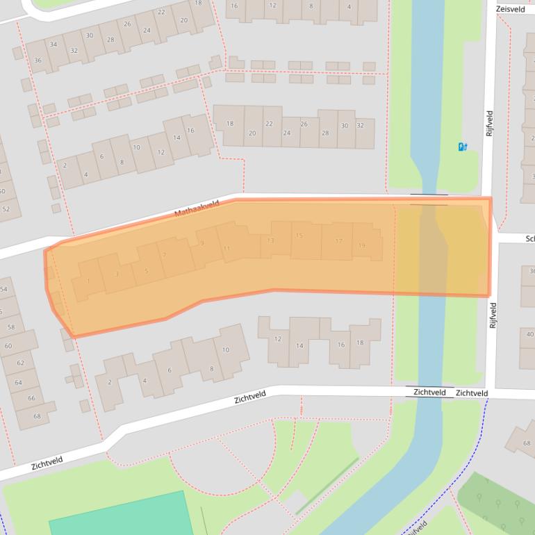 Kaart van postcodegebied 3993SP.
