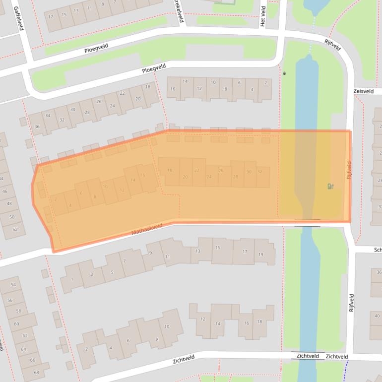Kaart van postcodegebied 3993SR.