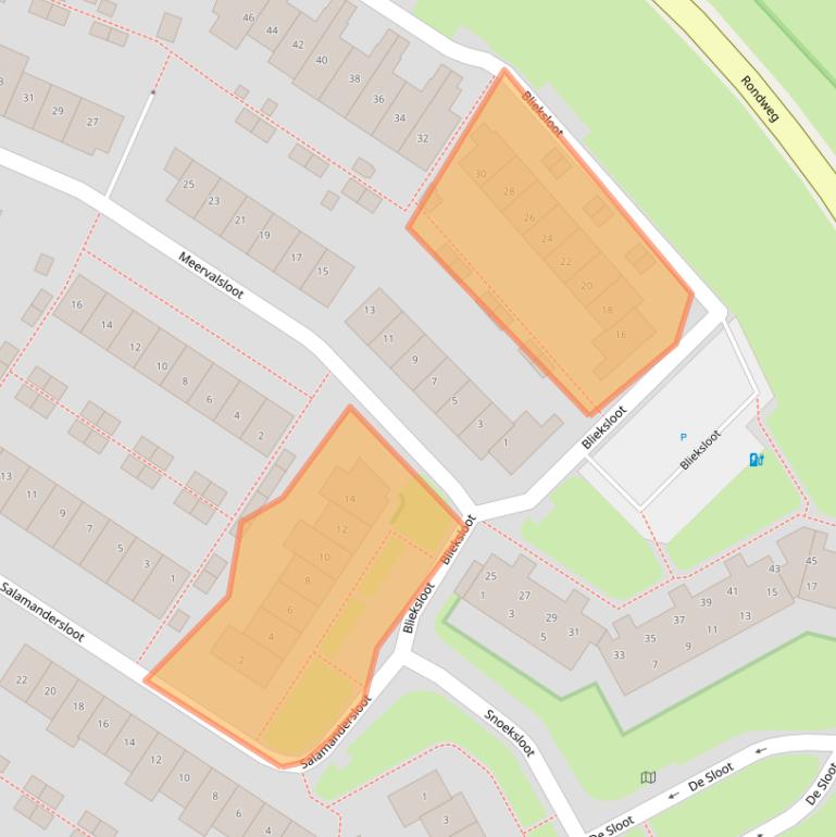 Kaart van postcodegebied 3993TC.