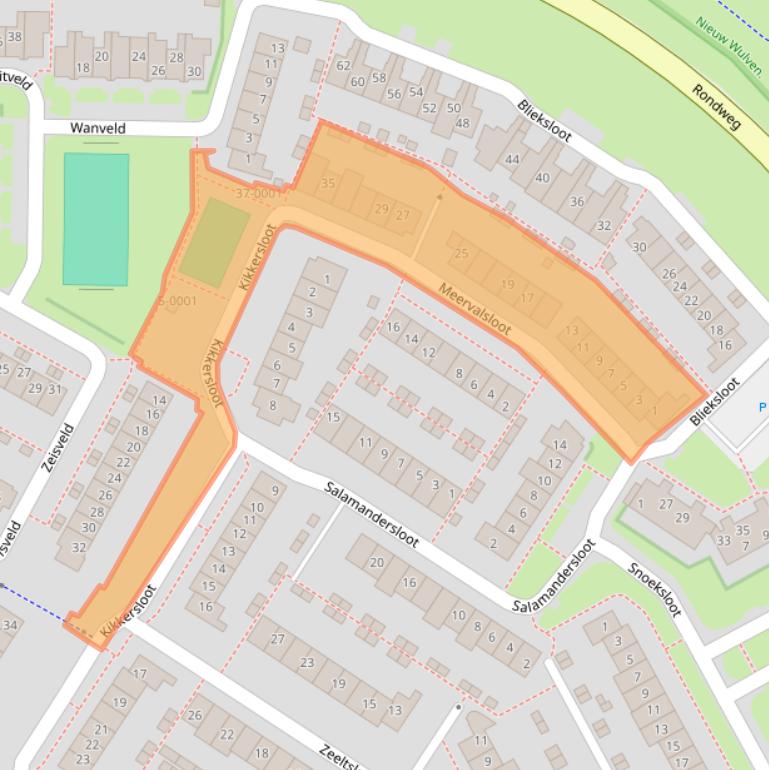 Kaart van postcodegebied 3993TE.