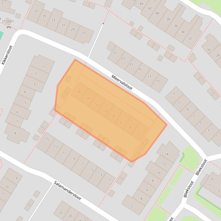 Kaart van postcodegebied 3993TG.