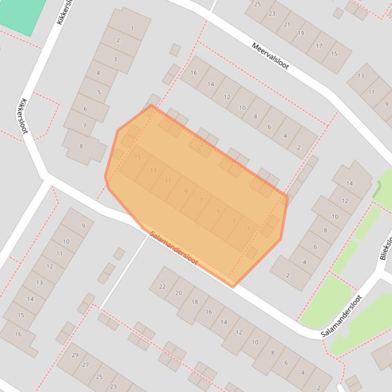 Kaart van postcodegebied 3993TH.
