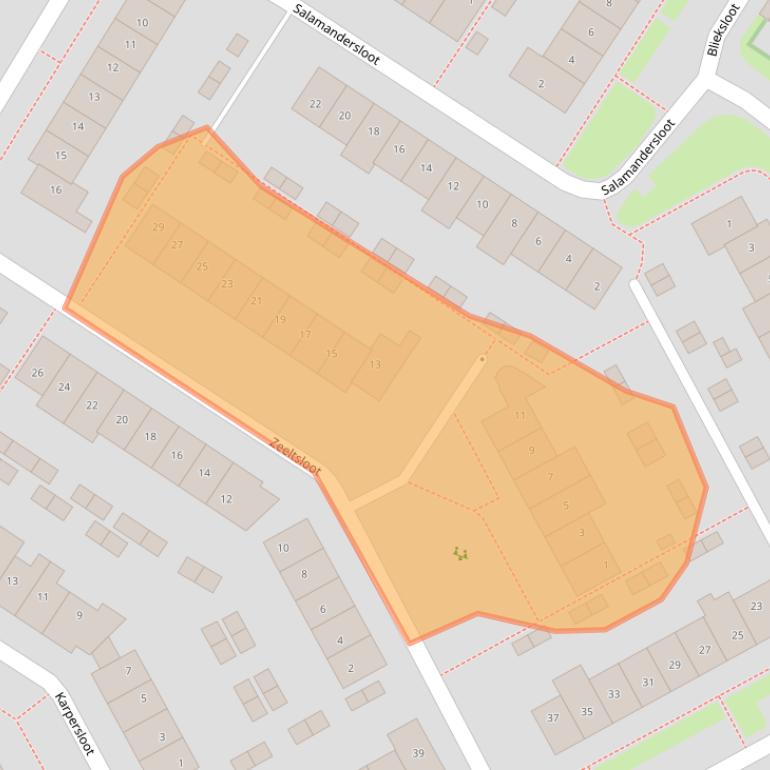 Kaart van postcodegebied 3993TL.