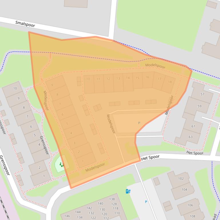 Kaart van postcodegebied 3994AB.