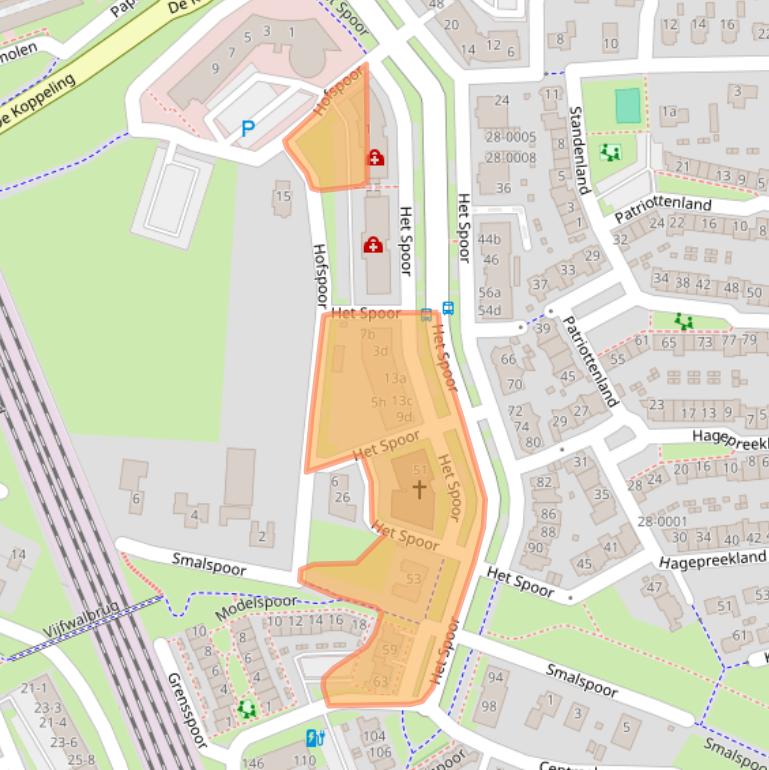 Kaart van postcodegebied 3994AC.
