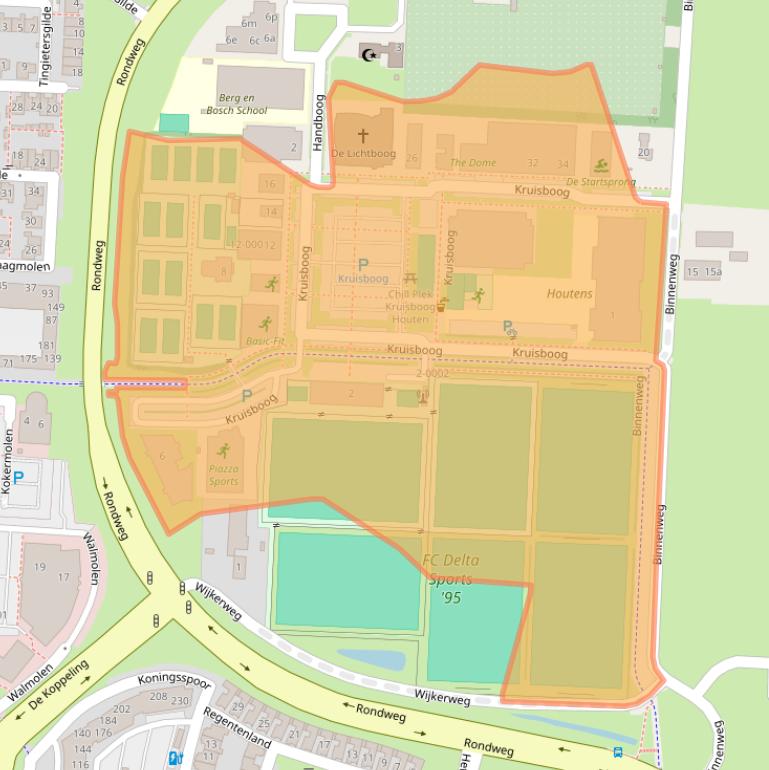 Kaart van postcodegebied 3994AE.
