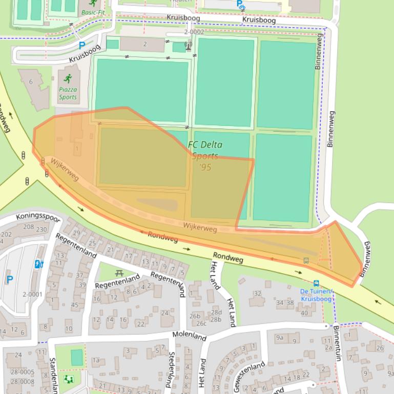 Kaart van postcodegebied 3994AH.