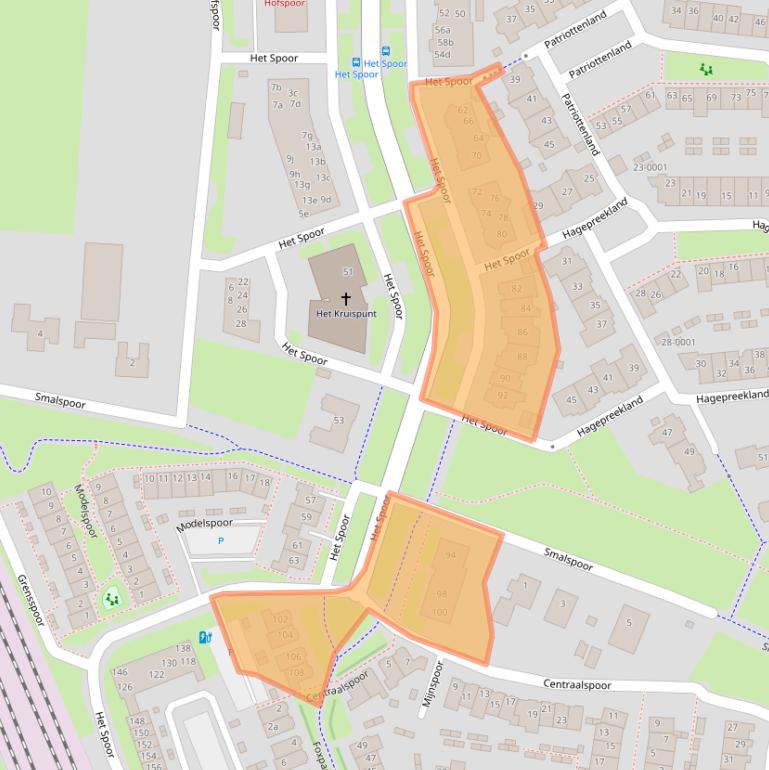 Kaart van postcodegebied 3994AL.