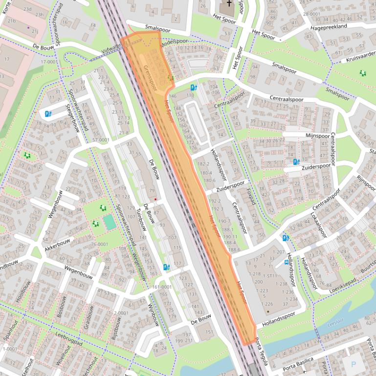 Kaart van postcodegebied 3994AM.