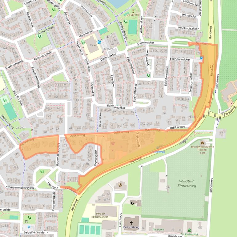 Kaart van postcodegebied 3994AS.