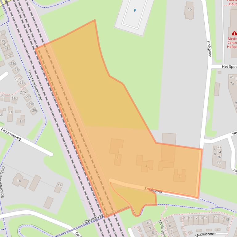 Kaart van postcodegebied 3994AW.