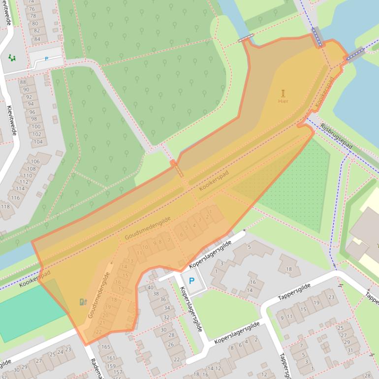 Kaart van postcodegebied 3994BA.