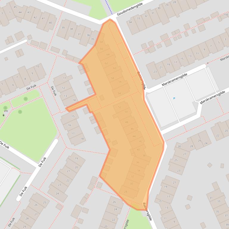 Kaart van postcodegebied 3994BE.