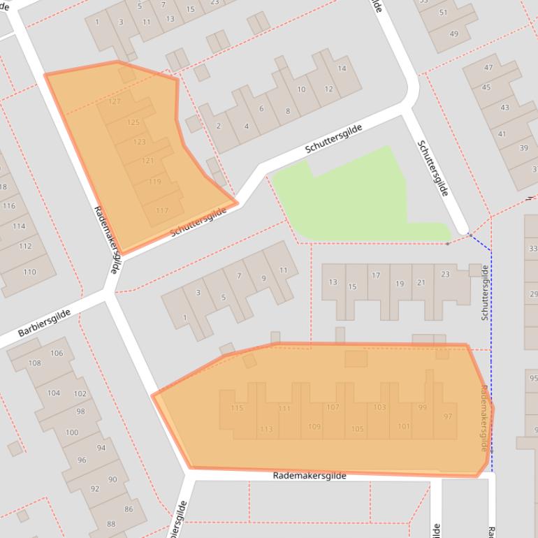 Kaart van postcodegebied 3994BR.
