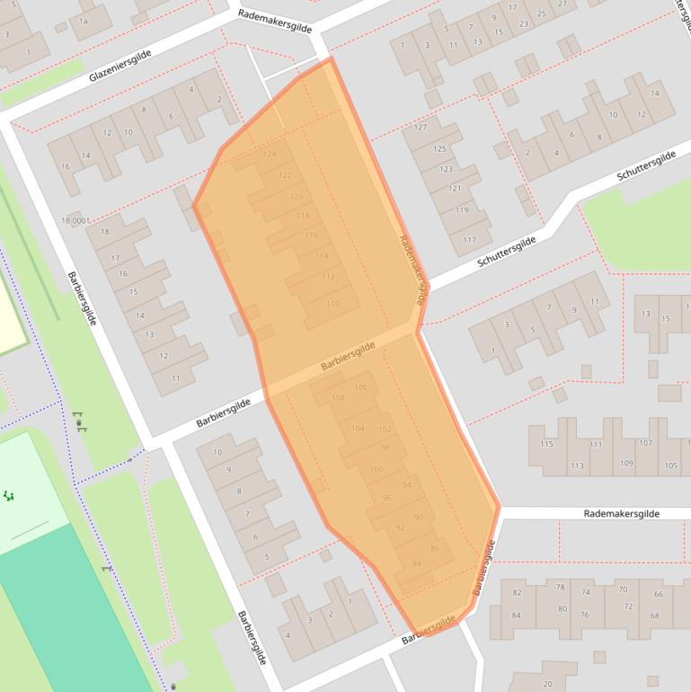 Kaart van postcodegebied 3994BW.
