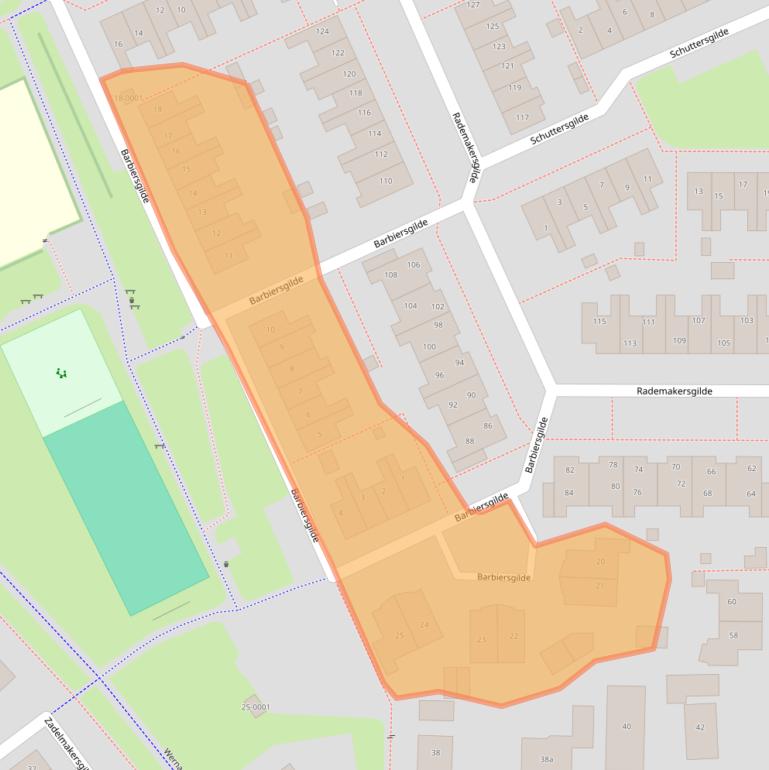 Kaart van postcodegebied 3994CR.