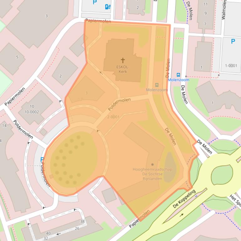 Kaart van postcodegebied 3994DD.