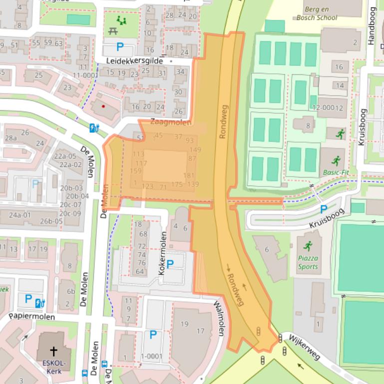Kaart van postcodegebied 3994DG.
