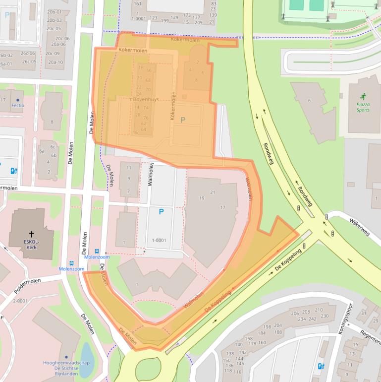 Kaart van postcodegebied 3994DH.