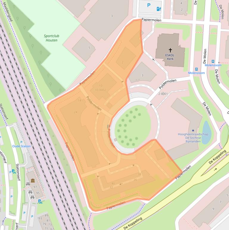 Kaart van postcodegebied 3994DK.