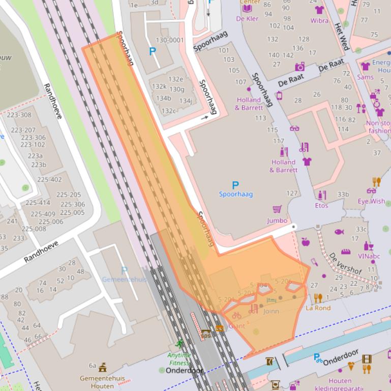 Kaart van postcodegebied 3994DW.