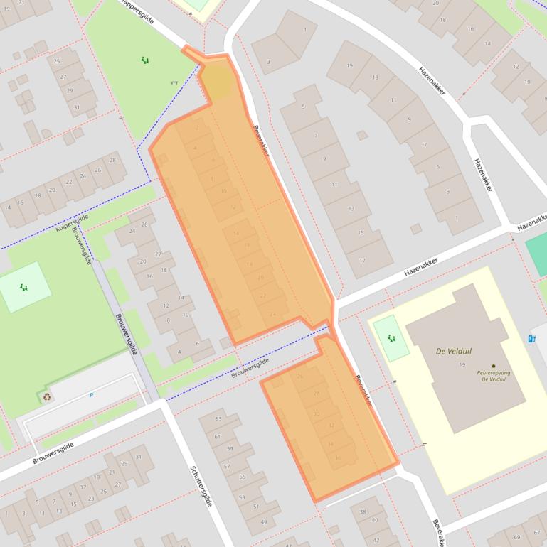 Kaart van postcodegebied 3994EL.