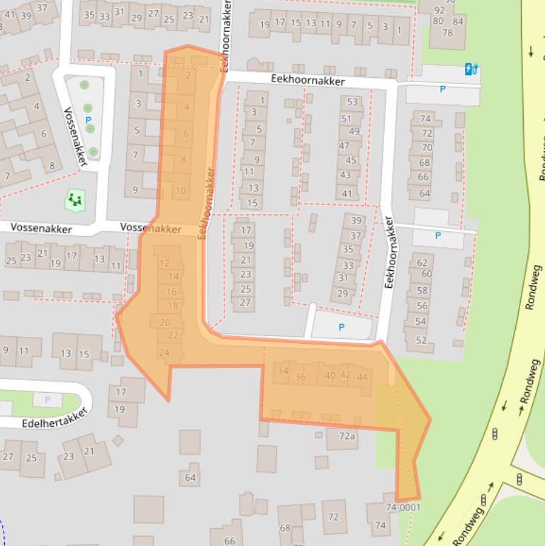 Kaart van postcodegebied 3994EW.
