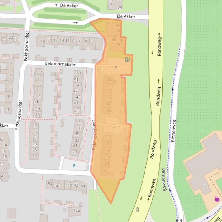 Kaart van postcodegebied 3994EX.