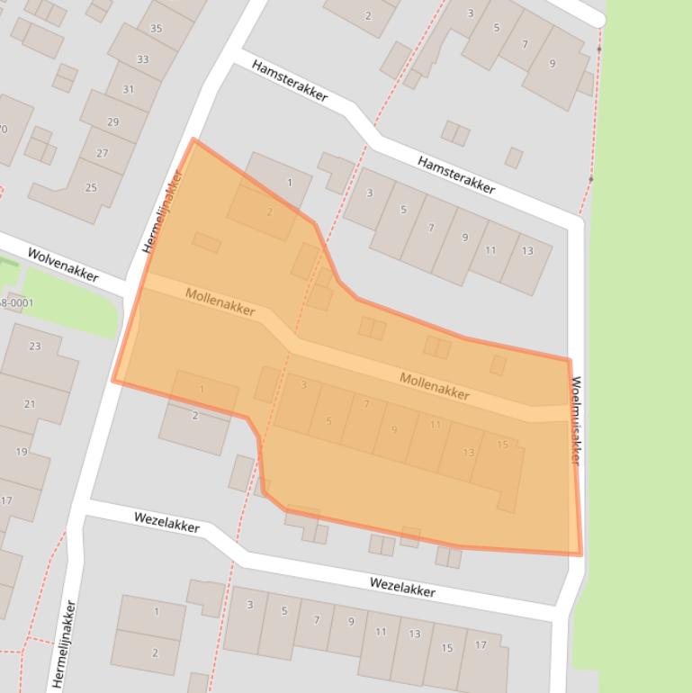 Kaart van postcodegebied 3994GC.