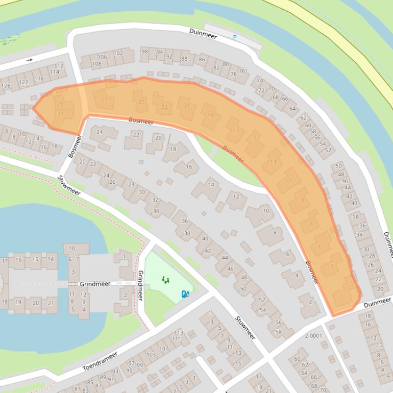 Kaart van postcodegebied 3994HD.