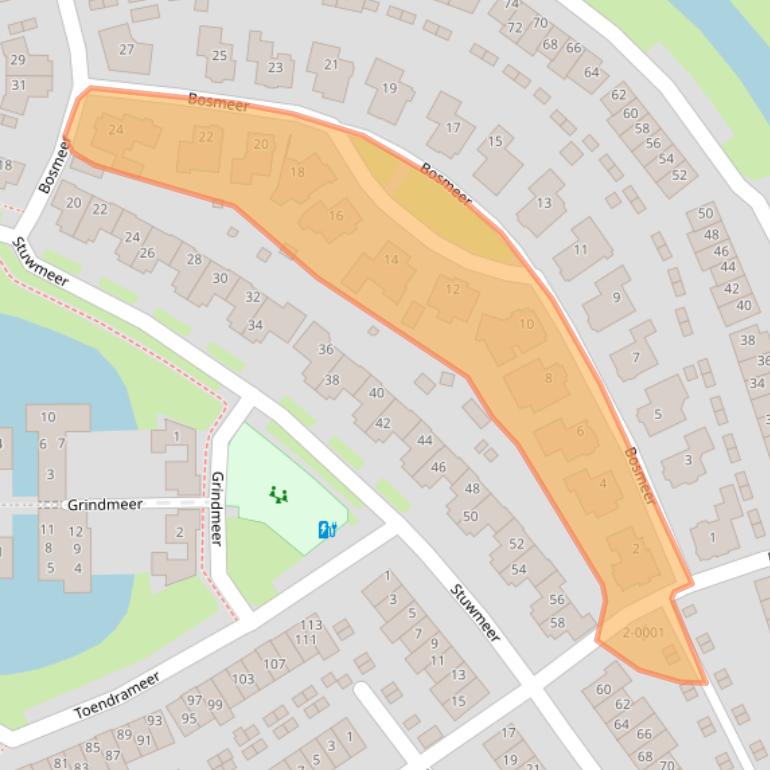 Kaart van postcodegebied 3994HE.