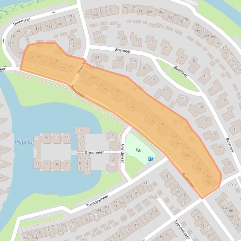 Kaart van postcodegebied 3994HJ.