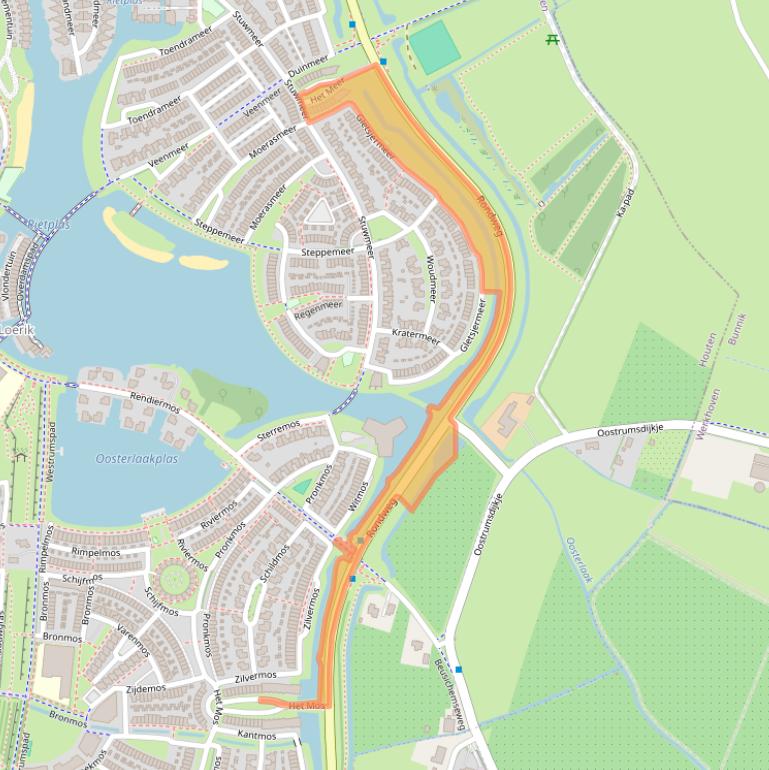 Kaart van postcodegebied 3994HM.
