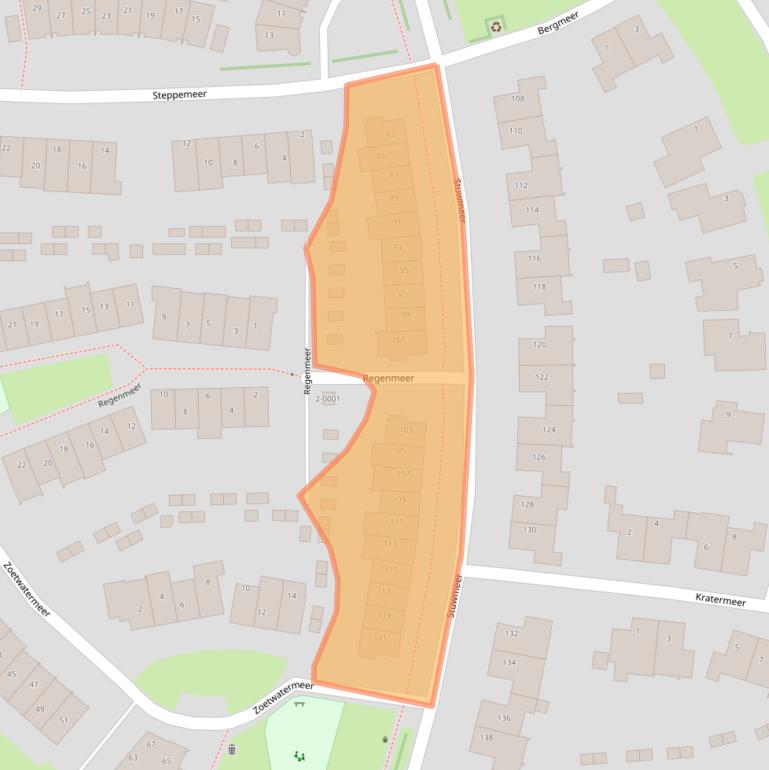 Kaart van postcodegebied 3994HR.