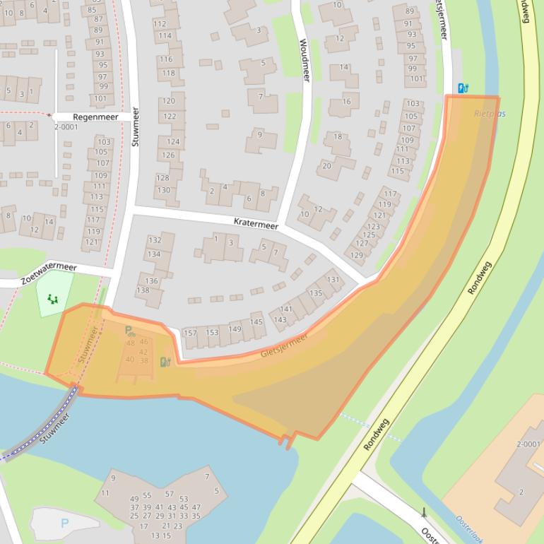 Kaart van postcodegebied 3994HZ.