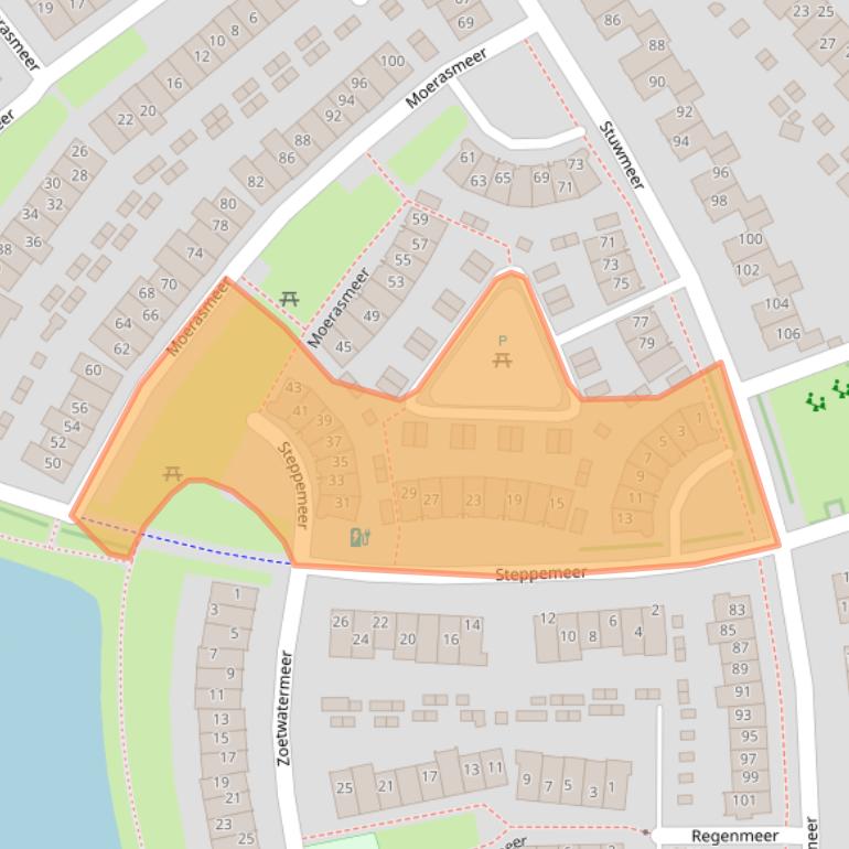 Kaart van postcodegebied 3994JM.