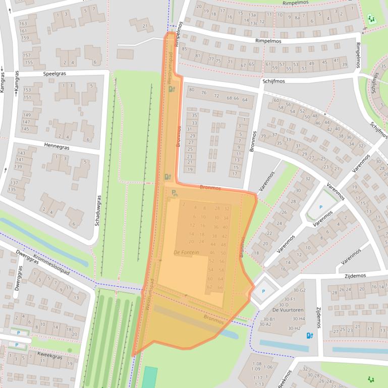 Kaart van postcodegebied 3994KA.