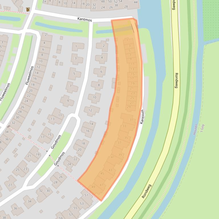 Kaart van postcodegebied 3994KG.