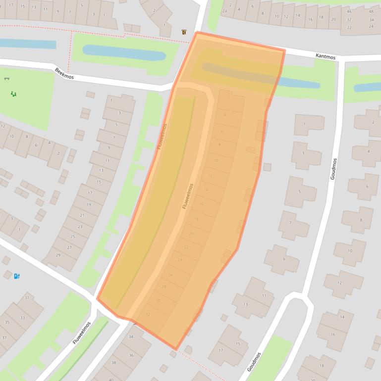 Kaart van postcodegebied 3994KR.