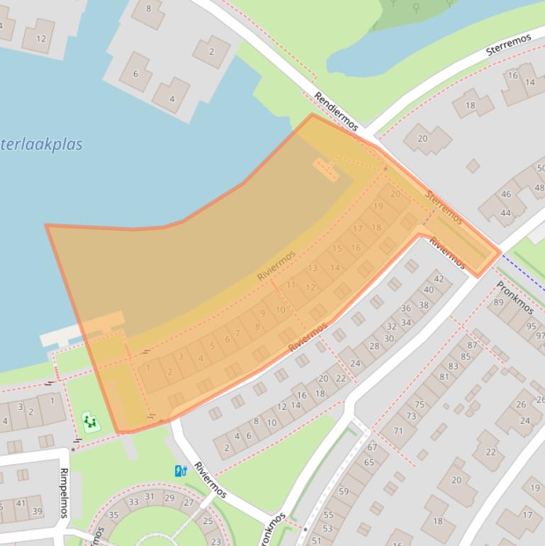 Kaart van postcodegebied 3994LK.