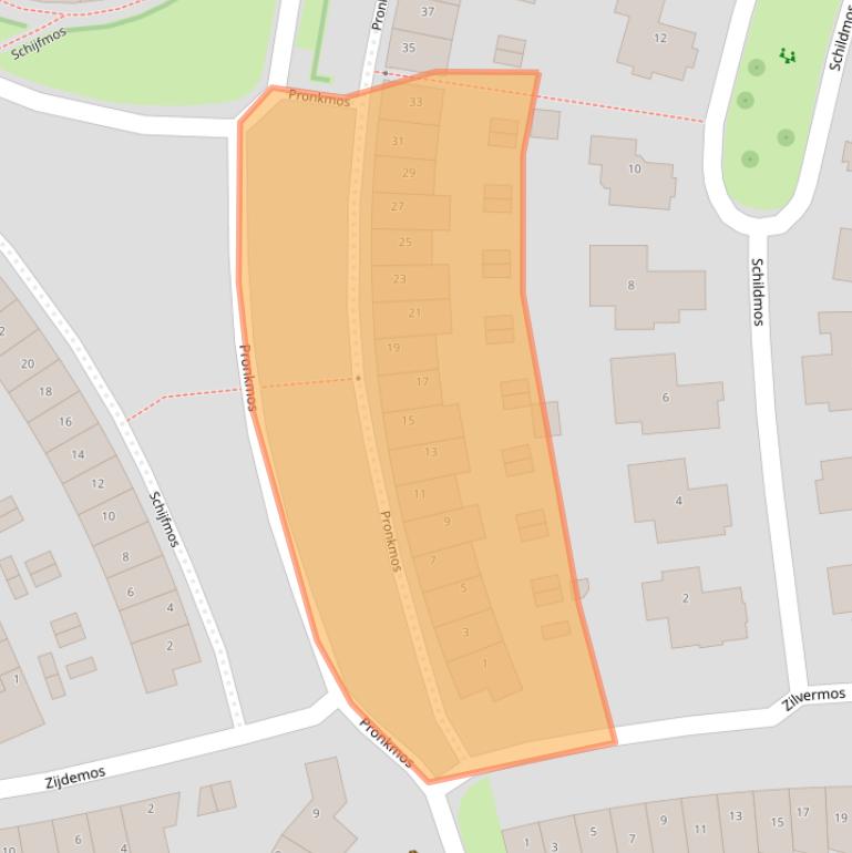 Kaart van postcodegebied 3994LL.