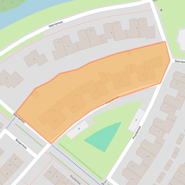 Kaart van postcodegebied 3994LR.