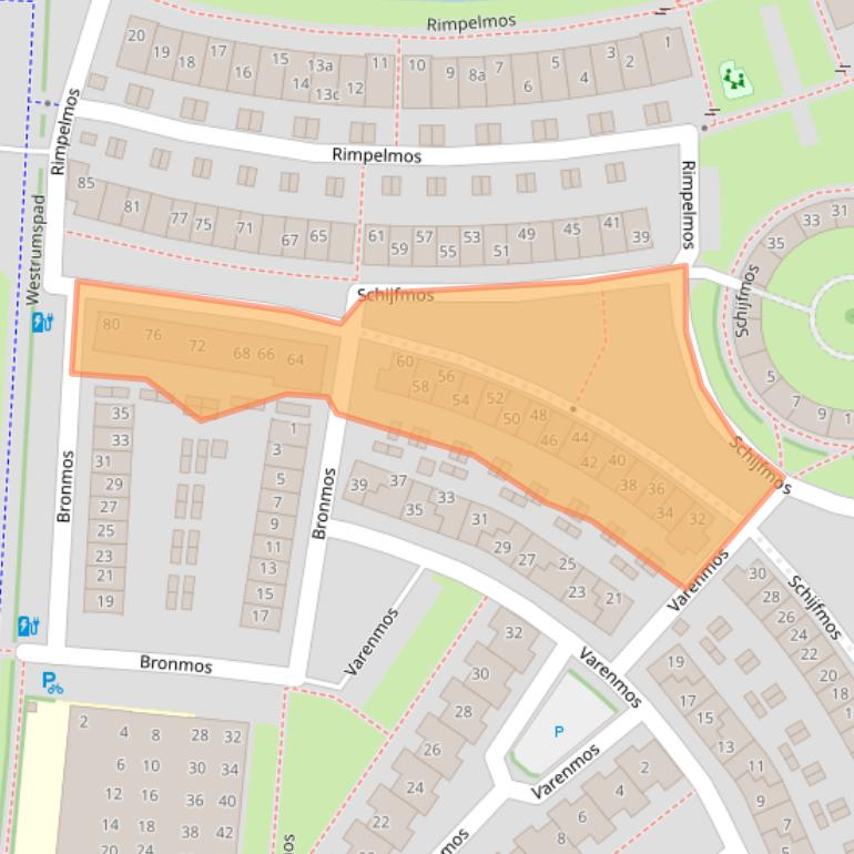 Kaart van postcodegebied 3994LX.