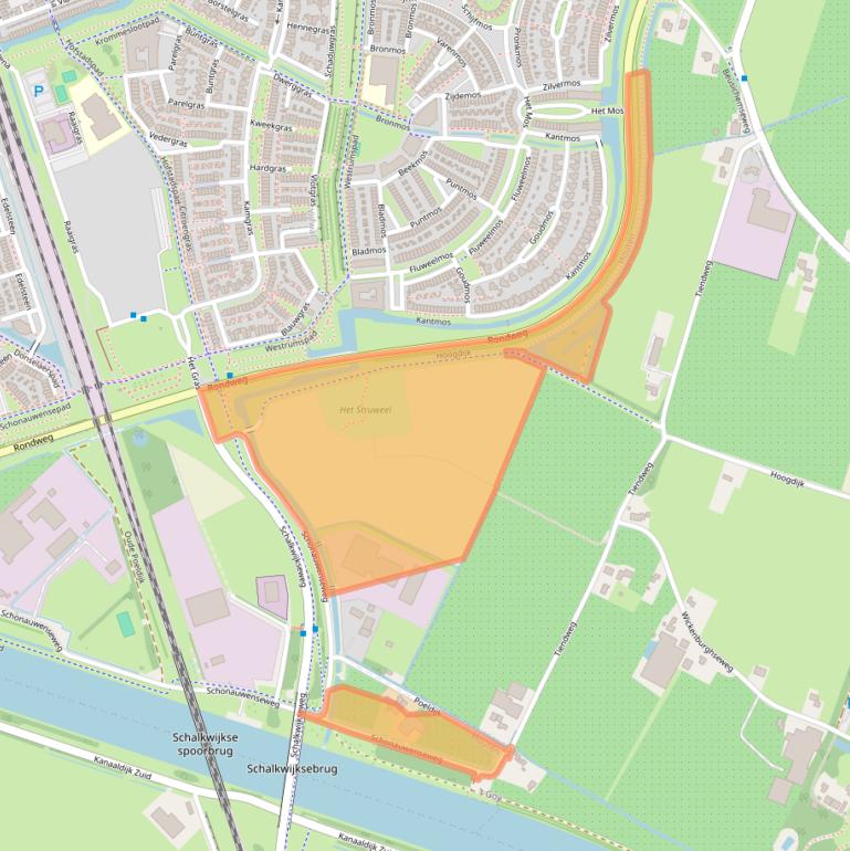 Kaart van postcodegebied 3994MC.
