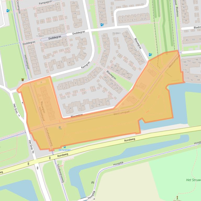 Kaart van postcodegebied 3994MH.