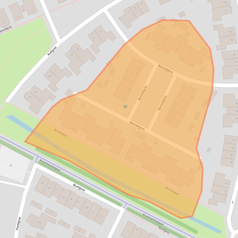 Kaart van postcodegebied 3994ND.