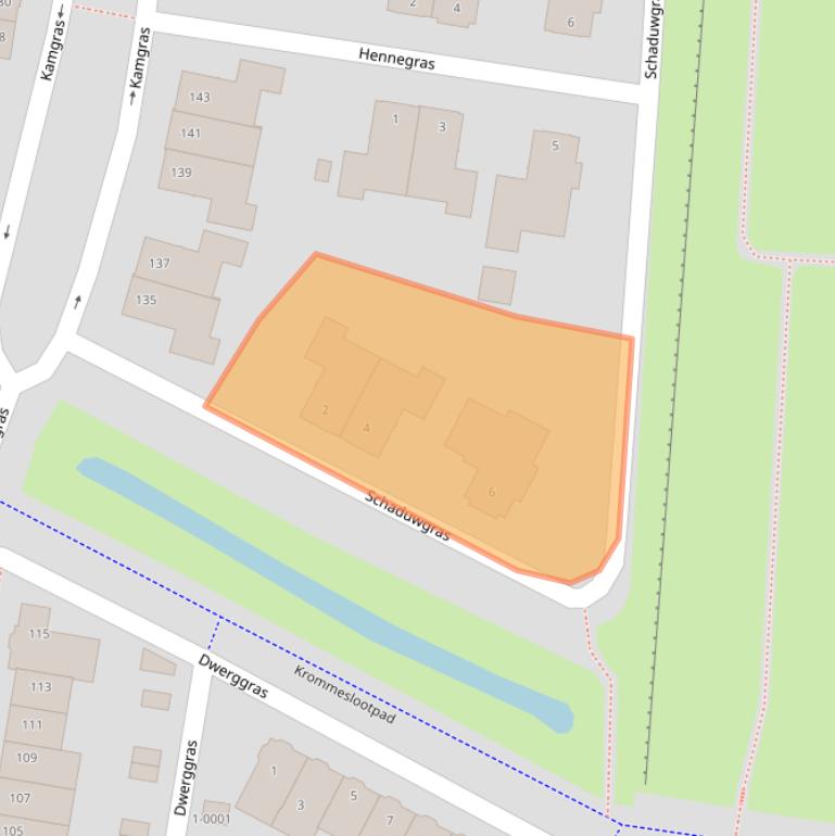 Kaart van postcodegebied 3994NE.