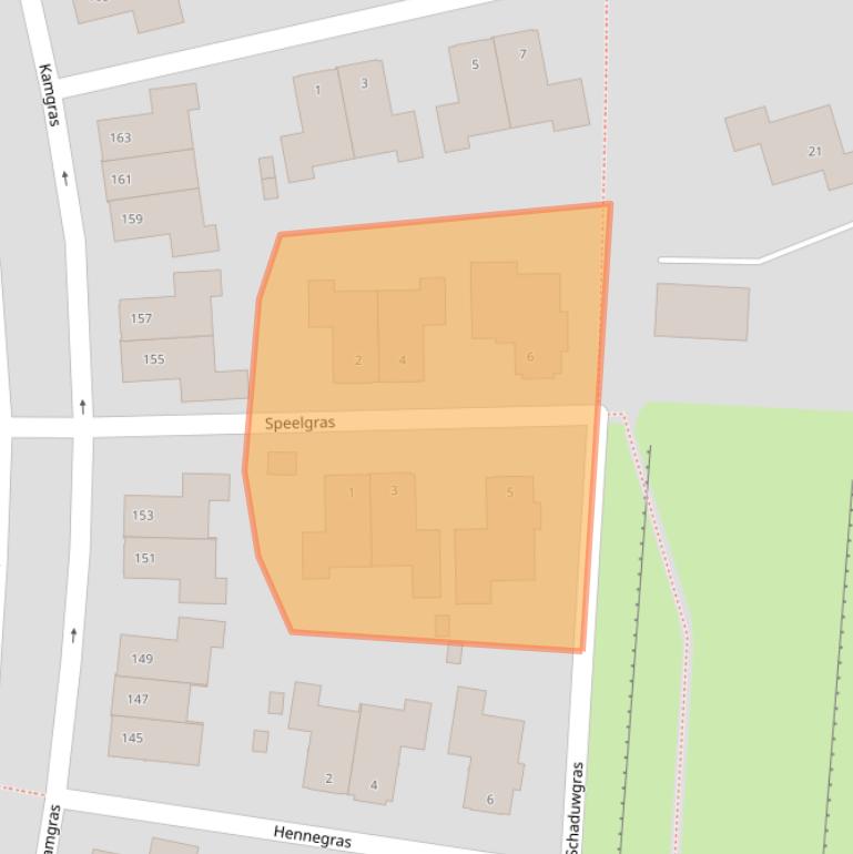 Kaart van postcodegebied 3994NJ.